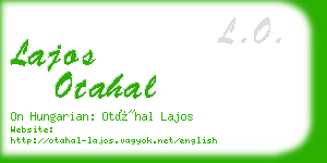 lajos otahal business card